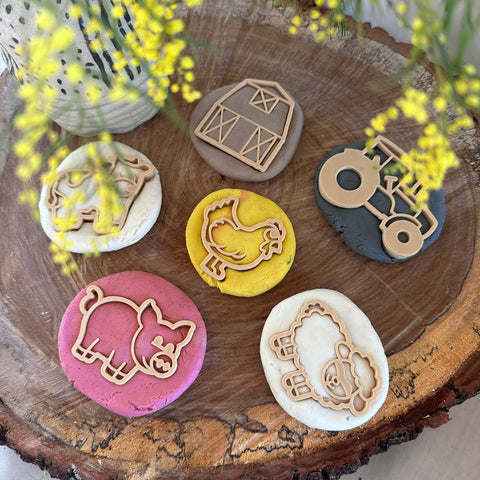 Farm Eco Playdough Cutter Set