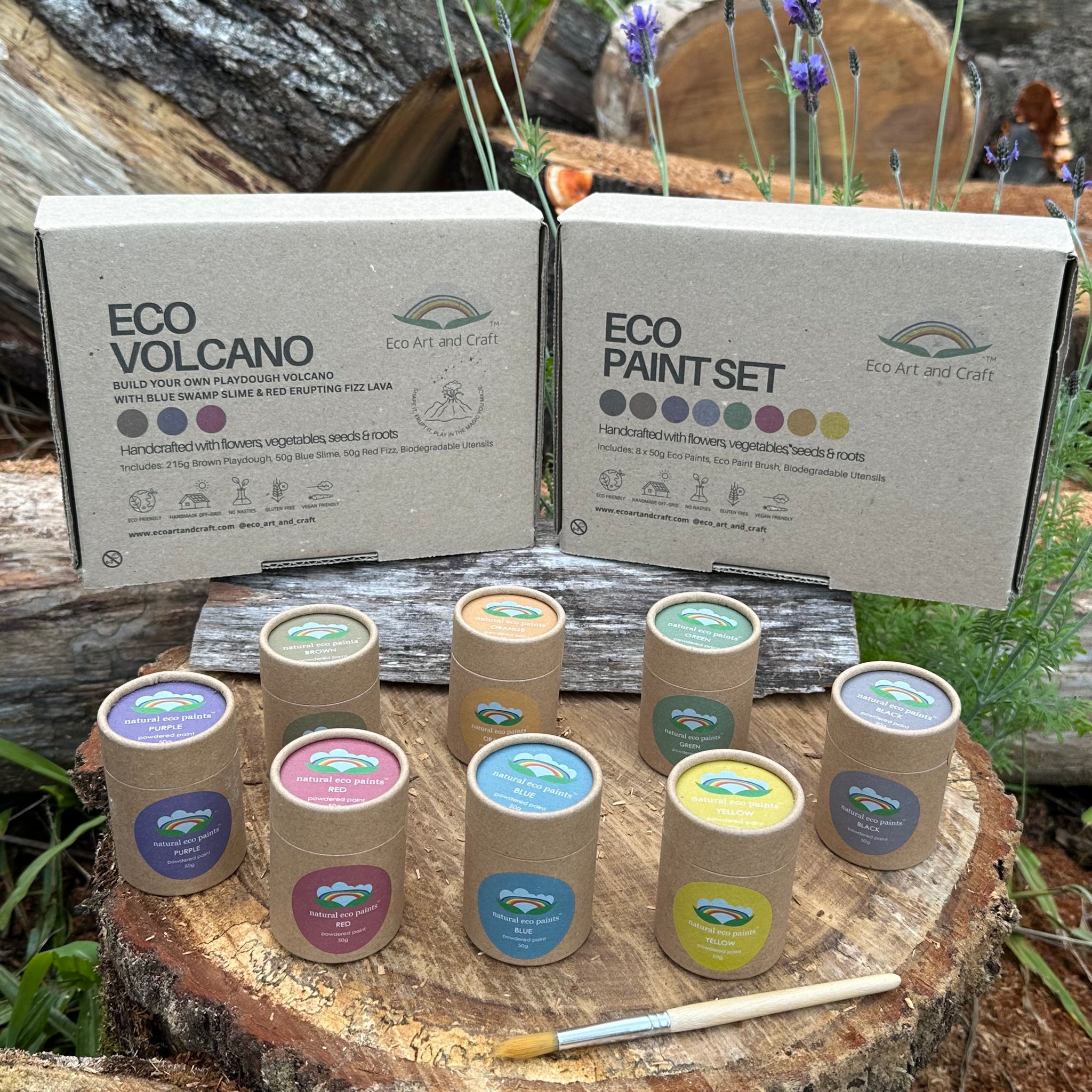Science × Art Discovery Kit (Eco Volcano & Eco Paint Set)
